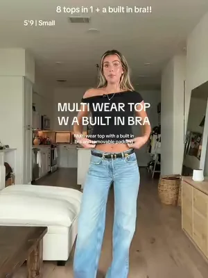 loveee tops w built in bras 
