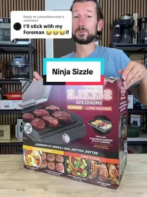 Replying to @Laneythecutest it really can’t compete with a grill and griddle all in one #ninjasizzle #ninjagrill #indoorgrill #grill #tiktokshopcreatorpicks *prices and discounts ads subject to change and accurate based on the time of posting, sale ends today 