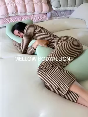 The best thing to happen to side sleepers 😭🙌🏼 @Mellow Sleep  #mellowsleep #mellowbodypillow #bodypillow #ergonomicpillow #bettersleep 
