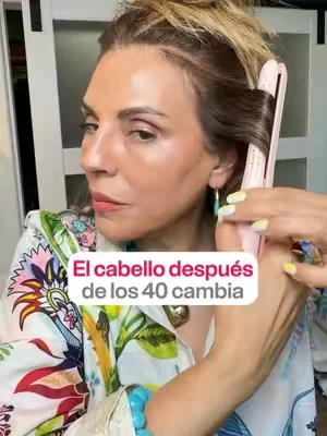 Hablemos de lo que le pasa al cabello después de los 40 años 😬 #cabello #over40 #dealsforyoudays #wavytalkpencilairflowstyler #SummerVibes @wavytalkofficial 