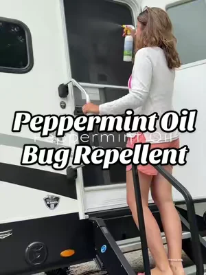 Natural bug spray 🐜 peppermint oil #bugspray #camperlife #naturalbugspray #peppermintoil #DealsForYouDays 