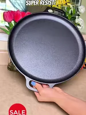 Home-Complete 14" Cast Iron Pizza Pan #comal  #castiron #dealsforyoudays 