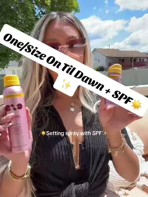☀️✨On Til Dawn Setting Spray + SPF😍😍😍😍#onesizebeauty #dealsforyoudays #tiktokshopsummerturnup #tiktokshopcreatorpicks #summervibes Posted on 06/21/2026 | Prices & promos were accurate at time of posting but may change. This is my personal testimony. Results may vary. @ONE SIZE BEAUTY 