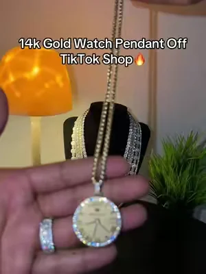#14kgold #watch #pendant #gold #goldjewelry 
