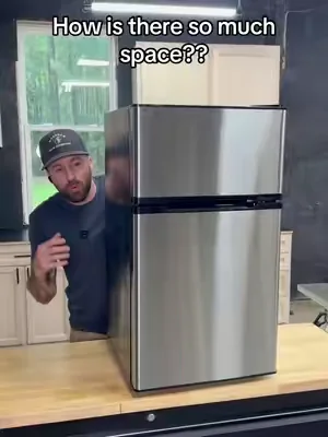 A mini fridge with everything ! #dealsforyoudays #refrigerator #minifridge #apartmentdecor #smallrefrigerator 