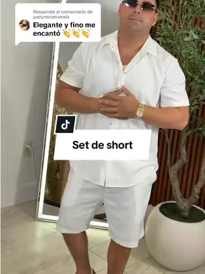 Respuesta a @yudyrecomienda  Coofandy Men's Summer Beach Outfit 2-Piece Short Sleeve Shirt & Shorts Set in Premium Linen Texture Fabric for Vacation & Casual Wear ##tiktokshopcreatorspicks##DealsForYouDays##Summervibes##summeroutfits##matchingoutfits