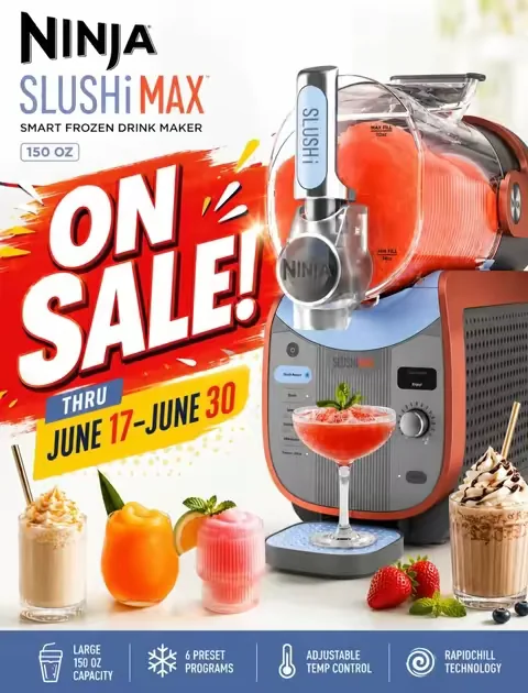 Great Sale on Ninja Slushi Max! #DealsForYouDays #TiktokShopCreatorPicks 