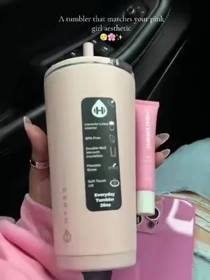 The perfect everyday tumbler 🌸✨ @HYDROJUG #hydrojug #tumbler #girlthings #pinkaesthetic #aesthetic 