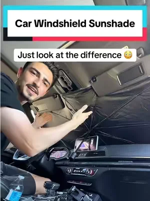 10/10 needed this years ago 😭#windshieldsunshade #sunshade #caraccessories #summeressentials #carsunshade