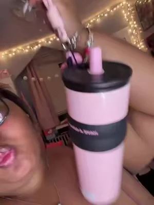 pink cup with accessories is soooo cuteee ✨✨ #trending #fyp #cups #pink #cups 
