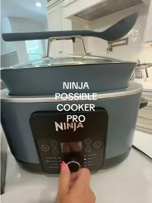 The Ninja Foodi Possible Cooker Pro everyone’s talking about right now 🤌🏼✨ replaces up to 14 appliances!! It can sear, sauté, steam, bake, slow cook & so much more!! Check out that limited time coupon while it’s still available! #kitchenappliance #ninjakitchen #kitchenfinds ##slowcooker #dealsforyoudays @Ninja Kitchen 