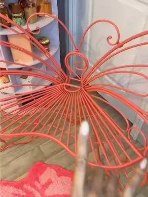 Pink butterfly Chair! #chair #fashion #fyp #pink #viral 