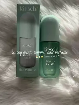 the scent lasts so long in my hair too i love it 🩵✨#kitsch #hairperfume #summerscent #dealsforyoudays #tiktokshopcreatorpicks 