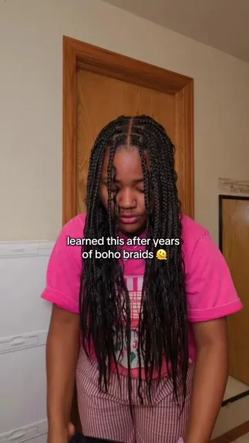 #bohobraids #hairbonnet #protectivestyles #hairtok #dealsforyoudays 