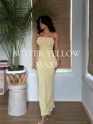 This butter yellow 💛>>> #dealsforyoudays #maxidress #vacationoutfits #butteryellow 