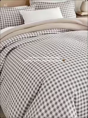 the gingham girlies were RIGHT 🤎 this reversible duvet set just turned my bedroom into a whole vibe and I’m never going back. soft, breathable, and it looks expensive but it’s NOT 👀    #bohobedroom #ginghamaesthetic #duvetcover #bedroommakeover #cozyhome       