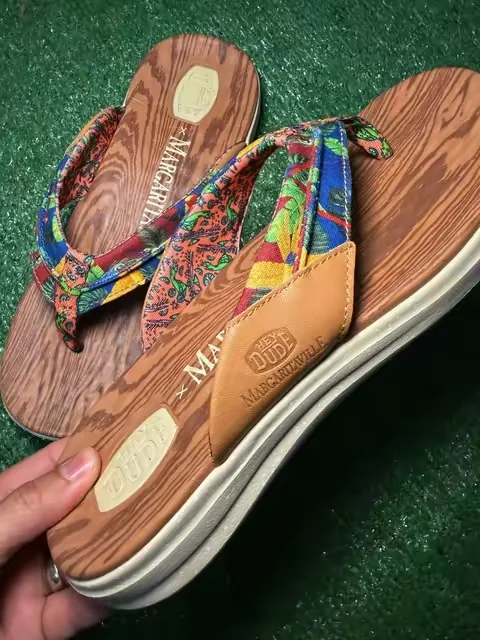 HEYDUDE Margaritaville Collection - Comfortable Flip Flop Sandals and Slip on Shoes - Fin Flips and Wally Funk #tiktokshopcreatorpicks #DealsForYouDays #heydudepartner #margaritaville #flipflops 