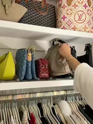 the fix to bags taking over the closet 😭👜 #tiktokshop #organization #closetorganization #homefinds #purseorganization 