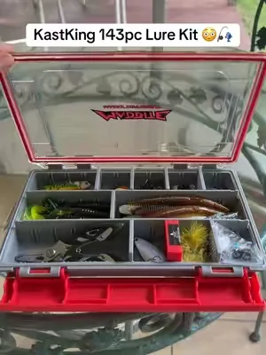 This 143pc Lure Kit from @KastKingUSA is LOADED with all your fishing essentials! 😮‍💨🎣 #fishinggear #fishingessentials #kastkingusa #bassfishing #tiktokshopcreatorpicks 