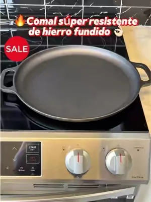 Home-Complete 14" Cast Iron Pizza Pan @QVC, Inc #comal #QVC #tortilla #kitchengadgets #dealsforyoudays