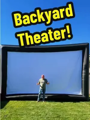 Turn your backyard into a movie theater! This giant inflatable screen sets up fast and makes every movie night unforgettable. #Vevor #MovieNight #BackyardFun #Summerwins #dealsforyoudays @VEVOR Store 