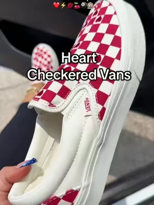 Heart vans 💋❤️ #vans #sliponvans #checkeredvans #dealsforyoudays #tiktokshopcreatorpicks 