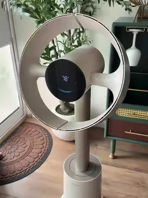This fan isn’t just really cool looking, it has amazing features including a filter #fan #roomfan #bladelessfan 