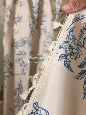 These shower curtains are stunning! I have the BLUE color ✨ @DAKIMOE Fashion #showercurtain #ShowerRefresh #dealsforyoudays #homedecor