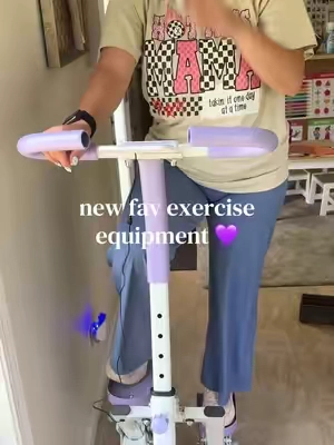 and it’s girly hehehe💜🤭 #stairstepper #dealsforyoudays #exerciseathome  #forthegirls #exercise 