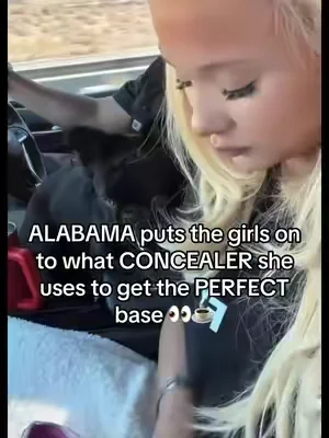 ALABAMA puts the girls on to what CONCEALER she uses to get the PERFECT base 👀☕️ #alabama #tarte #concealer #fyp #viral 