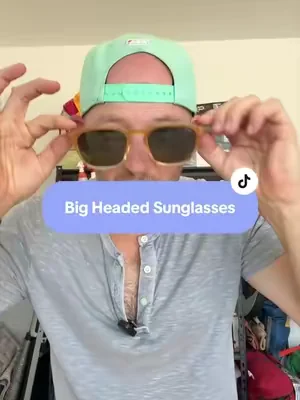 Only people with big heads would understand #sunglasses #wmpeyewear #tiktokshopcreatorpicks #summeressentials #dealsforyoudays 