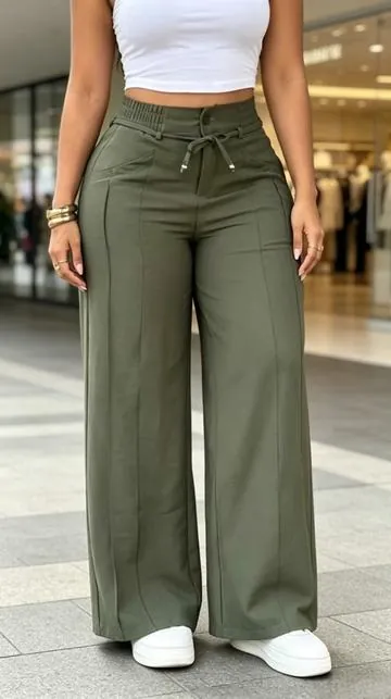 2026 New Women's Wide Leg Casual Pants Trouser#pants #widelegpants #streetwear #tiktokshop #OOTD 