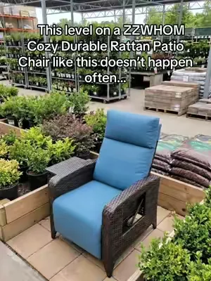 ZZWHOM Cozy Durable Rattan Patio Chair #DealsForYouDays #SummerWins 