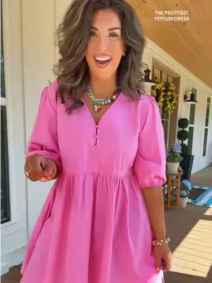 It’s not everyday you find a busty girl friendly peplum style dress, so I’m pretty excited over this one 💕🙌🏻 #sundress #summerdresses 