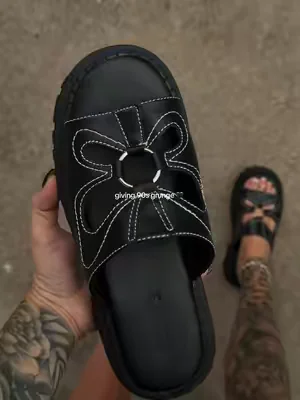 Where the 90s babies at?! 🖤  #90s#grunge#y2k#sandals#alt 