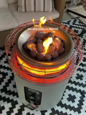 brand NEW Ninja fireside360 2 in 1, firepit and outdoor heater 🤌🏼✨ #firepit #ninjafireside360 