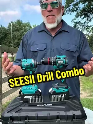 SEESII 3/8'' Brushless Cordless Drill and 1/4'' Impact Driver Combo Kit with 2 Batteries ##drillset ##seesii ##powertools ##DealsForYouDays ##SummerWins