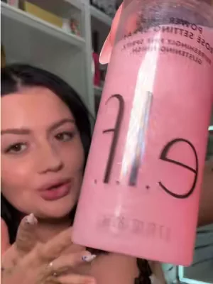 The new Power Grip Rose Setting Spray is also beautiful on the body and the hair 😏✨ @e.l.f. Cosmetics  #elfcosmetics #eyeslipsface #powergriprose #dealsforyoudays 