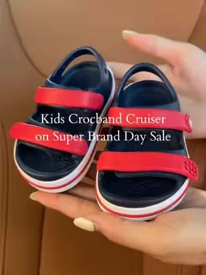 🫧🧸📣Kids crocband cruiser on Super Brand Day sale now! #Crocs #CrocsSuperBrandDay #dealsforyoudays #summerwins #fyp 
