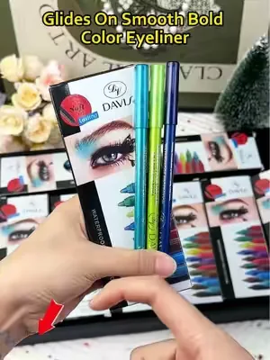 12-piece metallic eyeliner pen set: vivid and stunning colors!#Eyeliner #beautifulgirl#makeup#tiktokfashion #tiktokshop +D