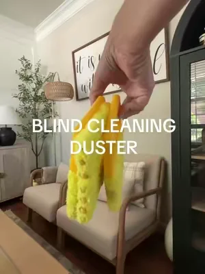 Can we talk about one of the most annoying chores in the entire house? Cleaning blinds. I used to wipe each slat one by one and somehow still miss half of them. This duster cleans multiple slats at the same time, and when it gets dirty, you just remove the microfiber sleeves and toss them in the wash. So much faster and so much less frustrating. #blinds #blindscleaning #cleaning #windowblinds #dealsforyoudays 