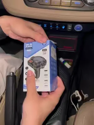 My dad can finally play music wirelessly in his old Buick! He's absolutely obsessed with this little gadget. #bluetoothmtransmitter #carcharger #fastcharging #tiktokshopstockup #fathersdaygift