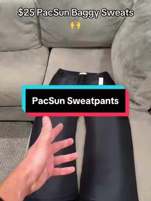 6’1 170 wearing size LARGE🤝 #pacsun #sweatpants #sweats #tiktokshopmademebuyit #baggyfit 