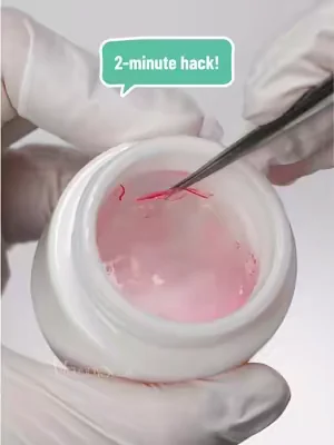 2-minute hack every nail tech needs! Quick and easy way to clean sticky gel polish jars. Follow us for more nail tricks! #melodysusie #nailtutorial #nailtech #nailhack #DealsForYouDay 