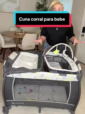 Con esta cuna corral no necesitas nada más para tu bebé #creatorsearchinsights #tiktokshopstockup #tiktokshopcreatorpicks #DealsForYouDays #baby 