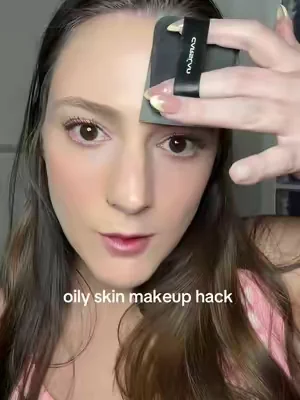 Oily skin makeup trick. Makeup setting oil blotting sheets! #dealsforyoudays #oilyskin 