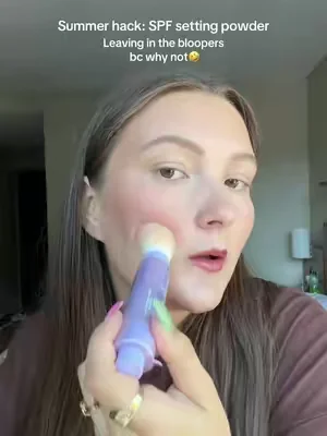 So genius!!! Clearly my brain isn’t quite working lol @tarte cosmetics #settingpowder #dealsforyoudays #summerhack #summerwins #tartecosmetics 