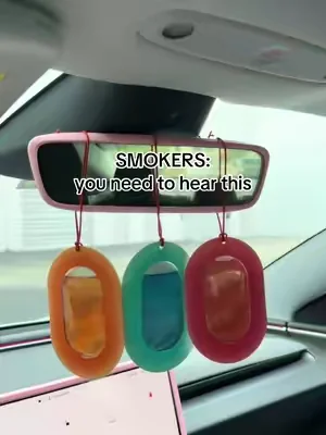 this saved me sooo much money in deep cleaning fees #dealsforyoudays #summerwins #carfreshener #smoker #carfragrance 