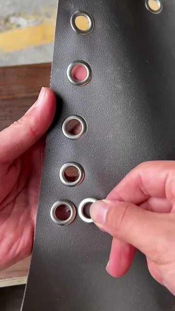 No hammer, no bloody knuckles. Punch, set, squeeze — perfect install every time. Dual-lever design saves hand strength. Works on fabric, tarps, leather, canvas. Pays for itself fast. Link below. #GrommetTool #EyeletPunch #DIYLeather #TarpRepair #SummerVibes