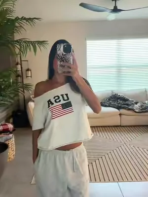 the cutest off the shoulder tee